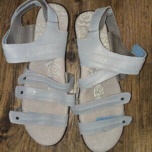 Propet Aurora Sandal Leather Blue US Women's 10.5